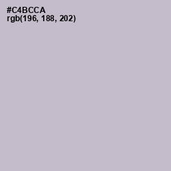 #C4BCCA - Gray Suit Color Image