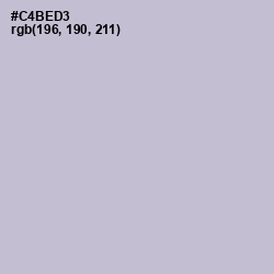 #C4BED3 - Gray Suit Color Image