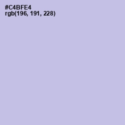 #C4BFE4 - Perfume Color Image