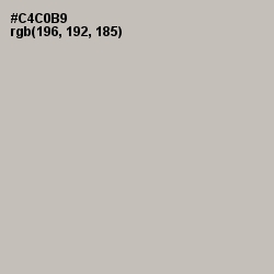 #C4C0B9 - Mist Gray Color Image