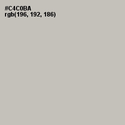 #C4C0BA - Gray Nickel Color Image