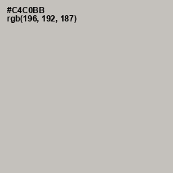 #C4C0BB - Gray Nickel Color Image