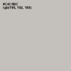 #C4C0BC - Gray Nickel Color Image