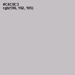 #C4C0C3 - Silver Color Image