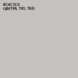 #C4C1C0 - Silver Color Image