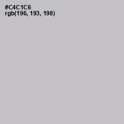#C4C1C6 - Silver Color Image