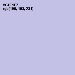 #C4C1E7 - Periwinkle Gray Color Image