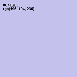 #C4C2EC - Periwinkle Gray Color Image