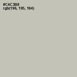 #C4C3B8 - Mist Gray Color Image