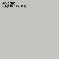 #C4C3BD - Gray Nickel Color Image