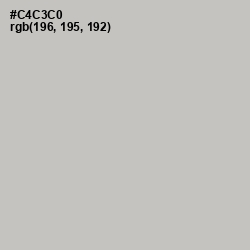 #C4C3C0 - Silver Color Image