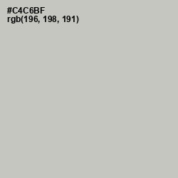 #C4C6BF - Mist Gray Color Image