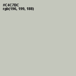 #C4C7BC - Mist Gray Color Image