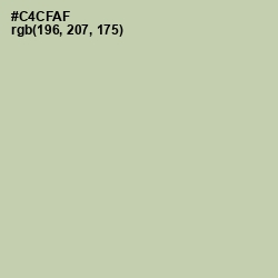 #C4CFAF - Thistle Green Color Image