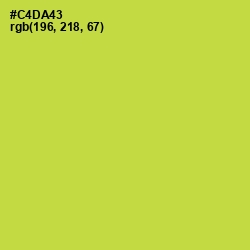 #C4DA43 - Wattle Color Image
