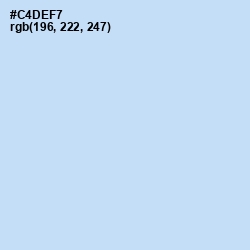 #C4DEF7 - Tropical Blue Color Image