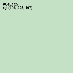 #C4E1C5 - Surf Crest Color Image