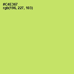 #C4E367 - Yellow Green Color Image