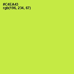 #C4EA43 - Wattle Color Image