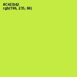 #C4EB42 - Wattle Color Image