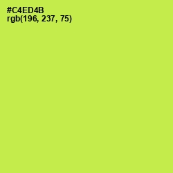 #C4ED4B - Wattle Color Image