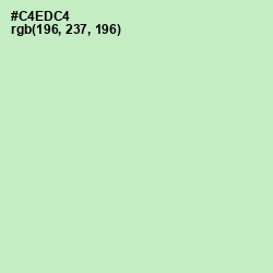 #C4EDC4 - Tea Green Color Image