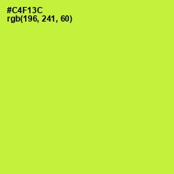 #C4F13C - Pear Color Image