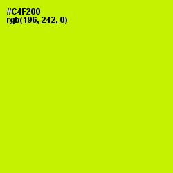#C4F200 - Electric Lime Color Image