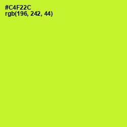 #C4F22C - Pear Color Image