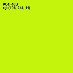 #C4F40B - Electric Lime Color Image