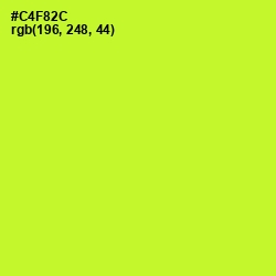 #C4F82C - Pear Color Image