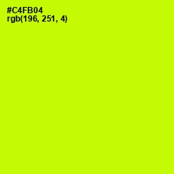 #C4FB04 - Electric Lime Color Image