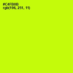 #C4FB0B - Electric Lime Color Image