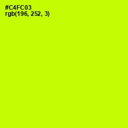 #C4FC03 - Electric Lime Color Image