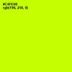 #C4FE00 - Electric Lime Color Image