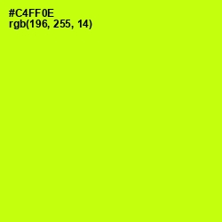 #C4FF0E - Electric Lime Color Image