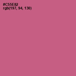 #C55E82 - Mulberry Color Image