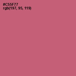 #C55F77 - Cranberry Color Image