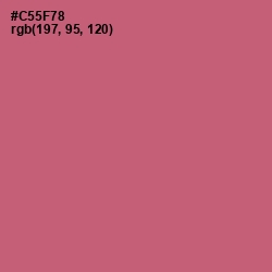 #C55F78 - Cranberry Color Image