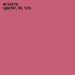 #C55F79 - Cranberry Color Image