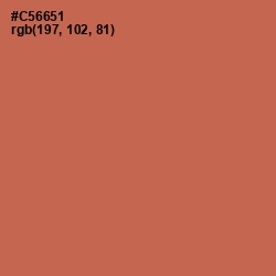 #C56651 - Red Damask Color Image