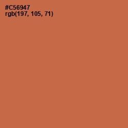 #C56947 - Red Damask Color Image