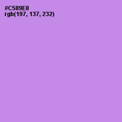 #C589E8 - Light Wisteria Color Image