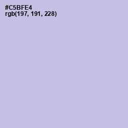 #C5BFE4 - Perfume Color Image