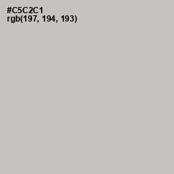 #C5C2C1 - Silver Color Image