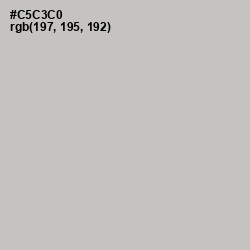 #C5C3C0 - Silver Color Image