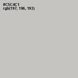 #C5C4C1 - Silver Color Image