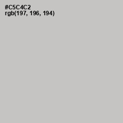 #C5C4C2 - Silver Color Image