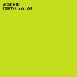 #C5DE1D - Bird Flower Color Image