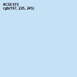#C5E1F5 - Hawkes Blue Color Image